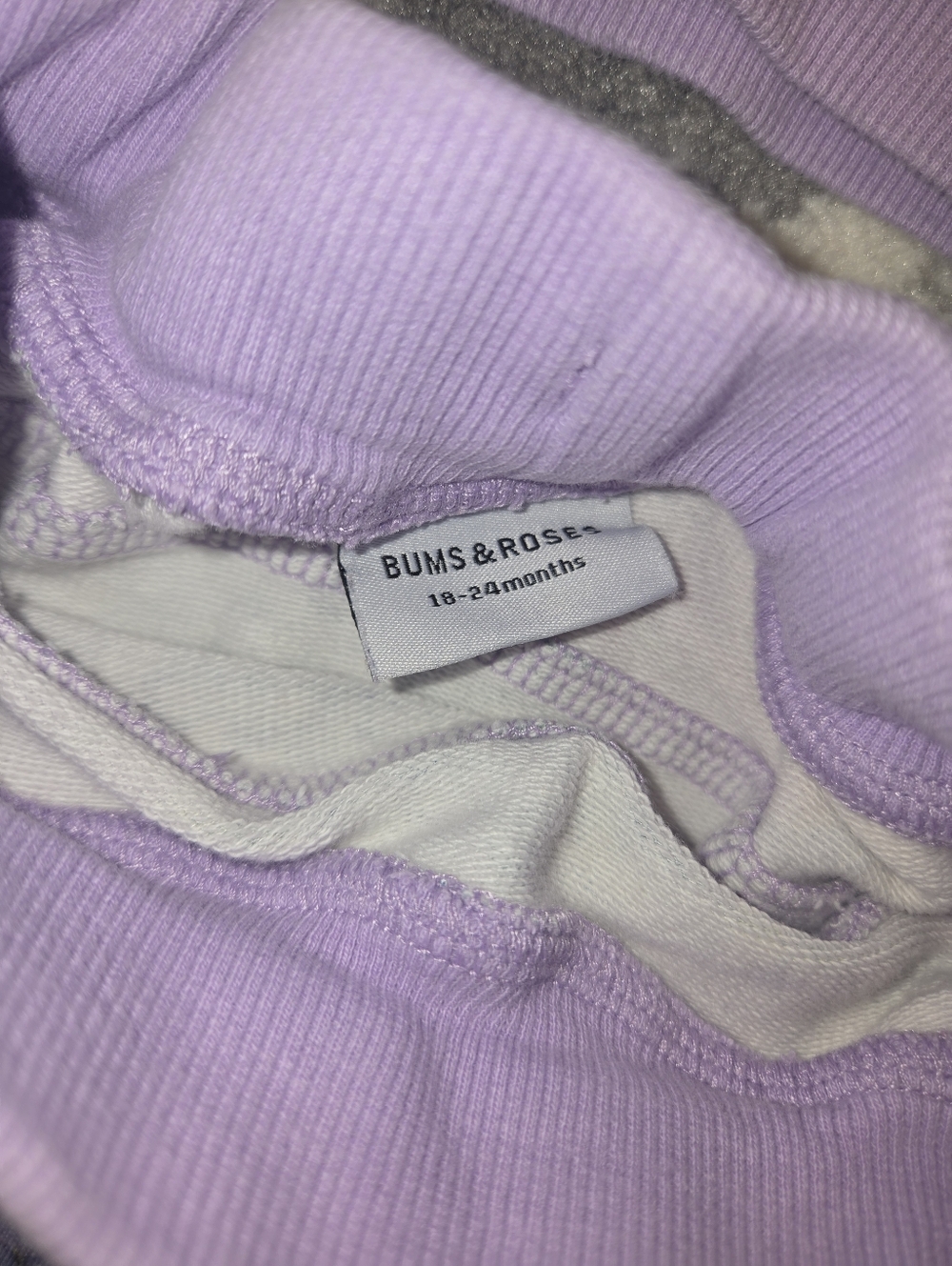 Bums And Roses Spring Par-tea Purple Jogger Set Size 18-24 Sold Out Everywhere - Picture 7 of 8